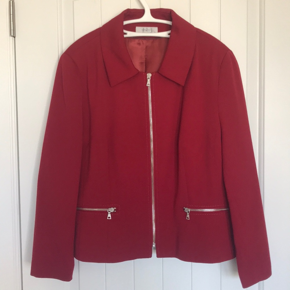 90s Work Zip-Up Blazer